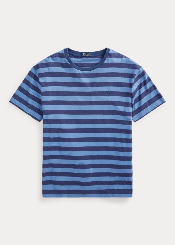 T Shirt Polo Ralph Lauren Classic Striped Jersey Homem 50869-NTQU